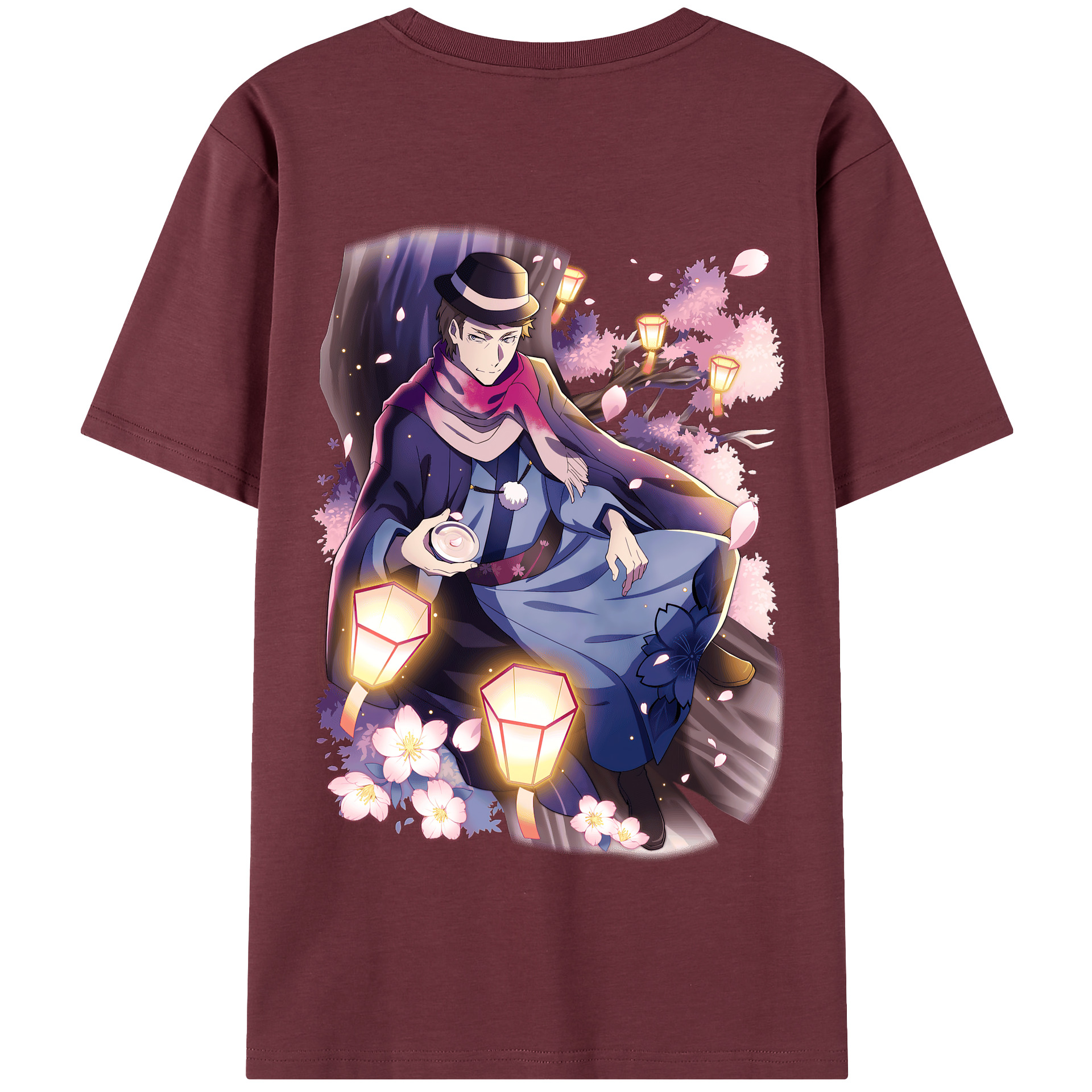 （画像用） 文豪ストレイドッグス Bungo Stray Dogs 綿100％半袖Tシャツ（背面プリント）